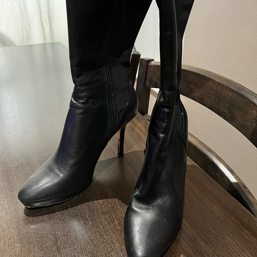 White House Black Market Bordeaux Boots size 7.5